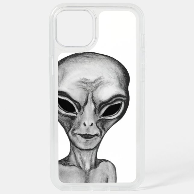 Gray Alien , I want to believe iPhone 15 Plus Case (Back)