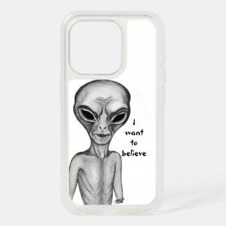 Gray Alien , I want to believe iPhone 15 Pro Case