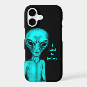 Gray Alien , I want to believe iPhone 17 Case
