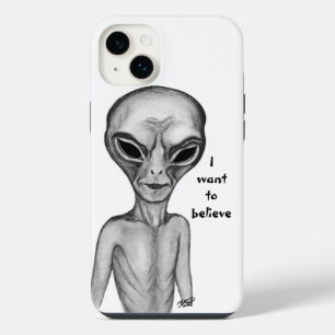 Gray Alien , I want to believe iPhone 14 Plus Case