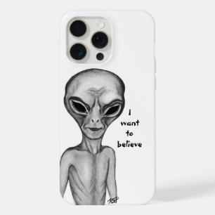 Gray Alien , I want to believe iPhone 15 Pro Max Case