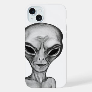 Gray Alien , I want to believe iPhone 15 Plus Case