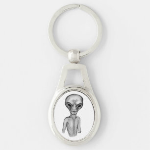 Gray Alien , I want to believe Keychain