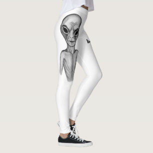 Gray Alien , I want to believe Leggings