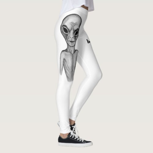 Gray Alien  I want to believe Leggings