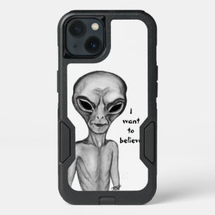 Gray Alien , I want to believe iPhone 13 Case