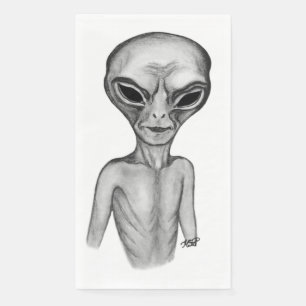 Gray Alien , I want to believe Paper Guest Towels