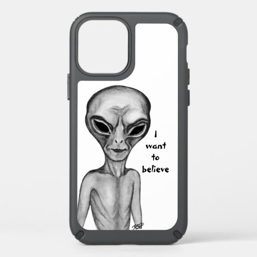 Gray Alien  I want to believe Speck iPhone 12 Case
