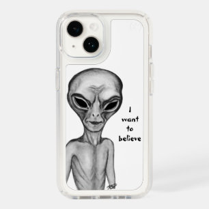 Gray Alien , I want to believe Speck iPhone 14 Case