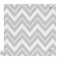 Gray and Aqua Chevron Custom Monogram