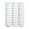 Gray and Aqua Chevron Monogram Return Address