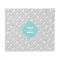 Gray and Aqua Monogrammed Arrows Pattern