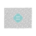 Gray and Aqua Monogrammed Arrows Pattern