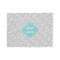 Gray and Aqua Monogrammed Arrows Pattern
