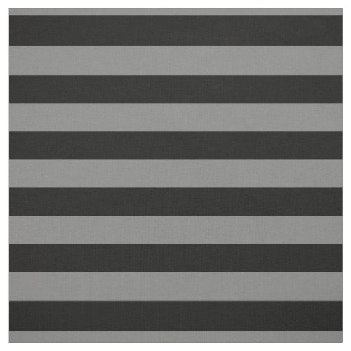 Gray and Black Bold Stripes Halloween Fabric