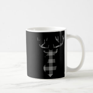 Gray And Black Buffalo Plaid Flannel Christmas Dee Coffee Mug