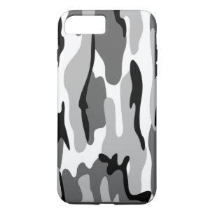 Gray And Black Camouflage iPhone 7 Case