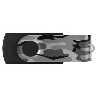 Gray And Black Camouflage USB Flash Drive