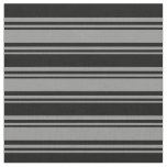 [ Thumbnail: Gray and Black Colored Lines Fabric ]