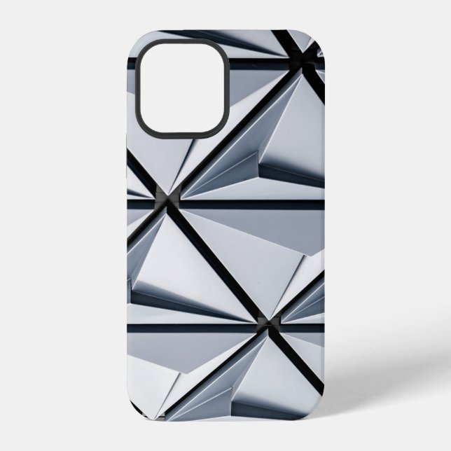 Gray and black digital wallpaper iphone case (Back)