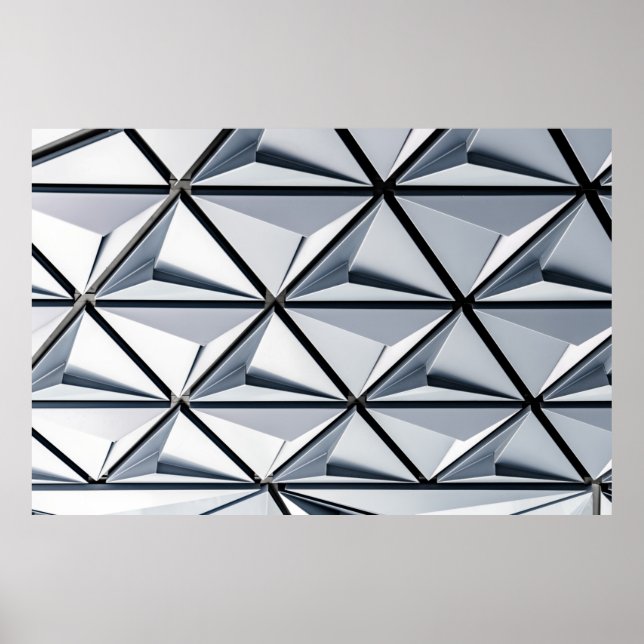Gray and black digital wallpaper poster (Front)