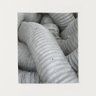 Gray and black fabric sofa tapestry