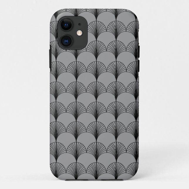 Gray and Black Fans  Case-Mate iPhone Case (Back)