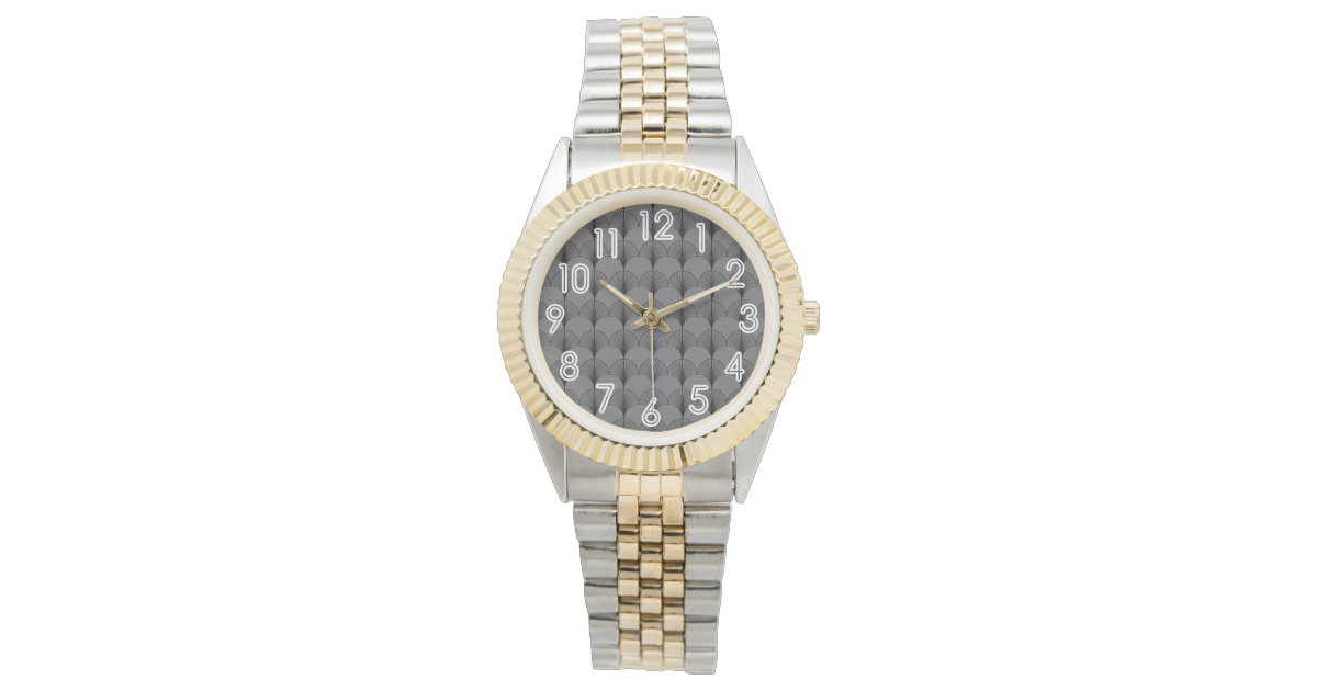 Gray and Black Fans Watch | Zazzle