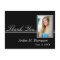 Gray and Black Graduation Thank You Photo Postcard