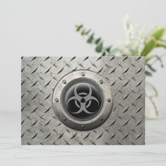 Gray and Black Industrial Biohazard Steel Effect (Standing Front)