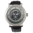 Gray and Black Industrial Biohazard Steel Effect