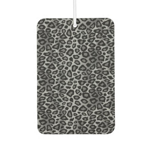 Gray and Black Leopard Car Air Freshener