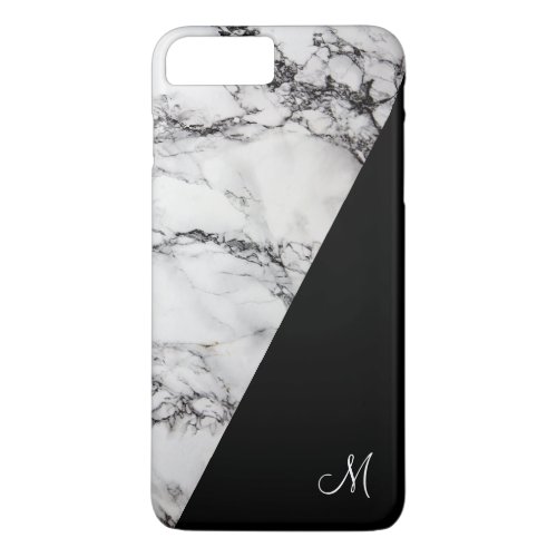 Gray And Black Marble Stone Texture iPhone 8 Plus7 Plus Case