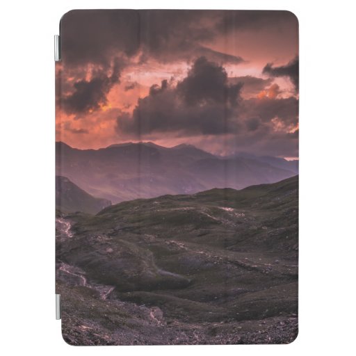 GRAY AND BLACK MOUNTAINS UNDER CLOUDY SKY DURING D iPad AIR COVER