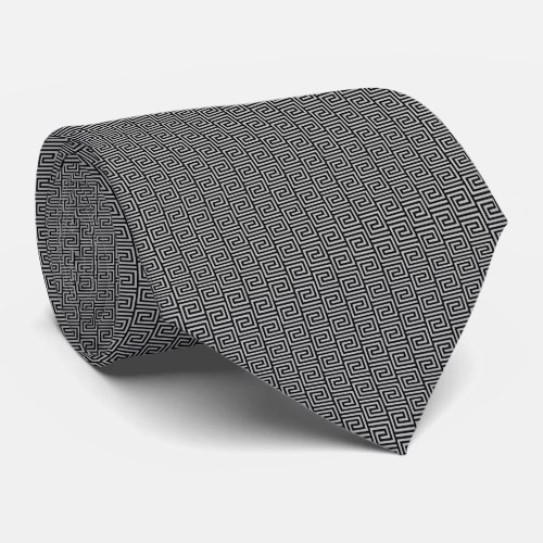 Gray And Black Neck Tie