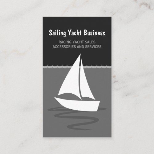 Sailing Yacht Sail Boat Boating Business Cards