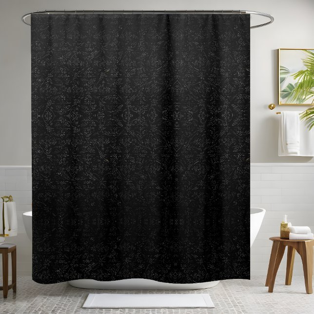 Gray and Black Shower Curtain (Creator Uploaded)