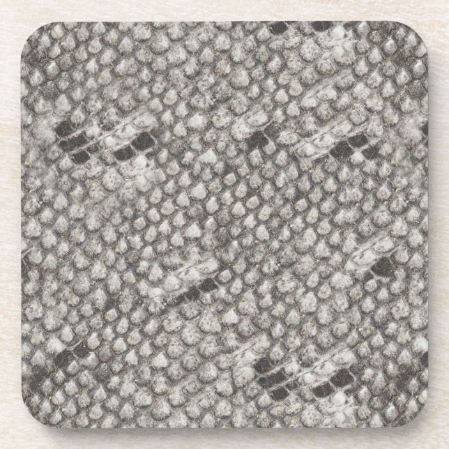Gray and Black Snake Skin Coaster (Front)