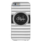 Gray and Black Stripe Phone Case