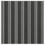 [ Thumbnail: Gray and Black Striped/Lined Pattern Fabric ]
