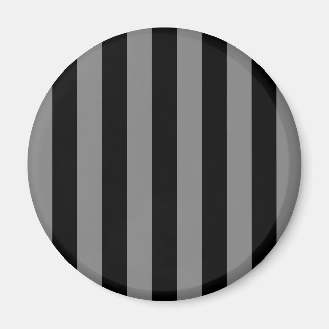 Gray and Black Stripes Magnet (Front)