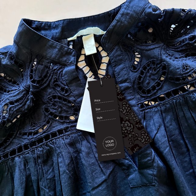 Gray and Black Vibrant and Bold Floral Pattern (A business that thrives on bold and vibrant design, with a signature touch of floral patterns.)