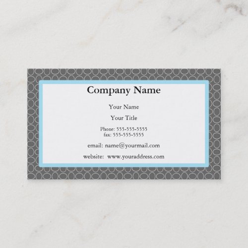 Gray And Blue Appointment Reminder Card Business Card