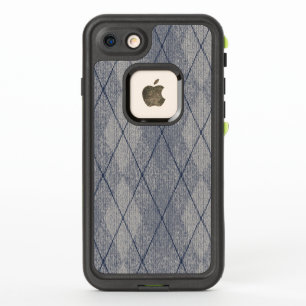 Gray and Blue Argyle Pattern