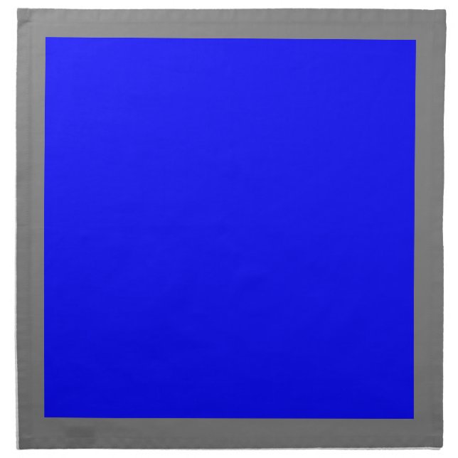 Gray and Blue Napkins (Front)