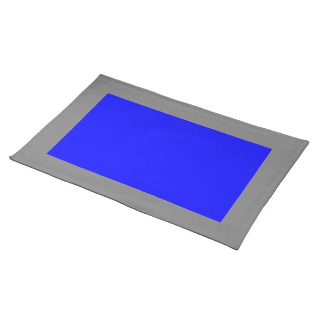 Gray and Blue Placemat (On Table)