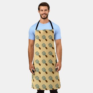 Gray and brown spatula pattern