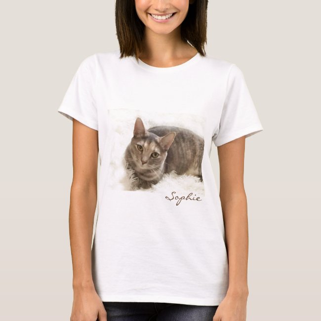 Gray and Brown Tabby Cat T-shirt