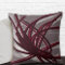 Gray and Burgundy Artistic Abstract Ribbons