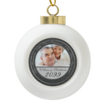 Gray and Charcoal Anniversary with Year Photo